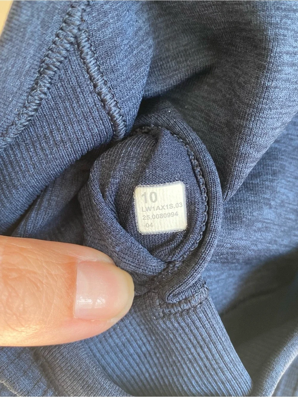 Lululemon ebb to street tank top racer back full length light support navy 10